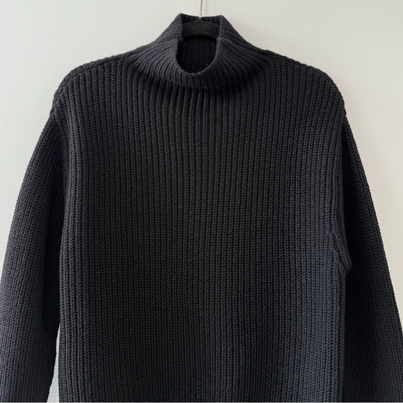 Aritzia Wilfred Montpellier Turtleneck Sweater Black Merino Wool Sz XS - Picture 5 of 16